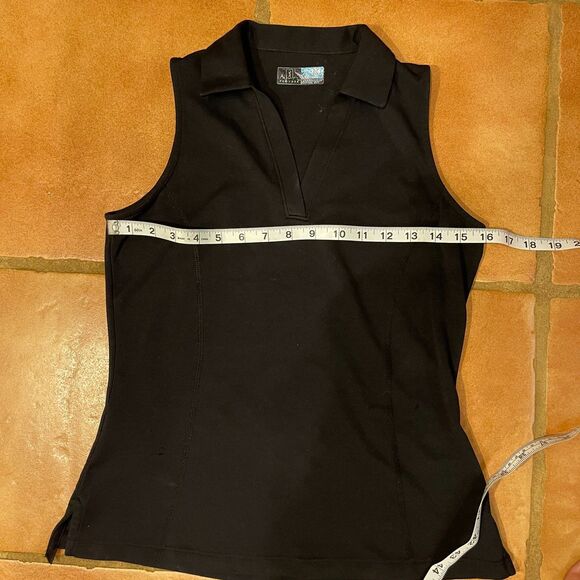LPGA Black Golf Sleeveless V-Neck Shirt Tank Top Womens XS - Picture 3 of 8